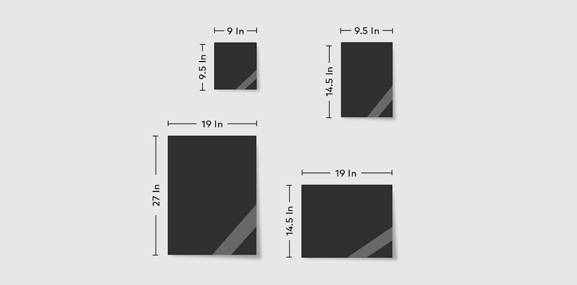 Wrapping paper best sale size